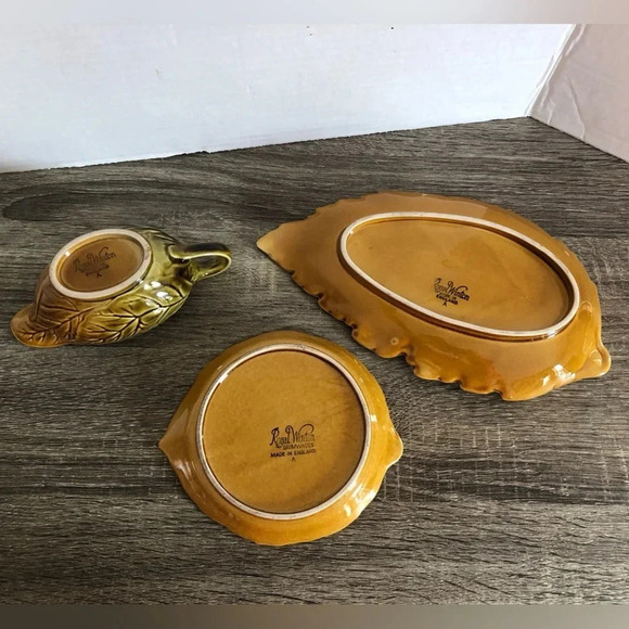 Vtg Royal Winton  Leaf Serving Dishes - Picture 6 of 11